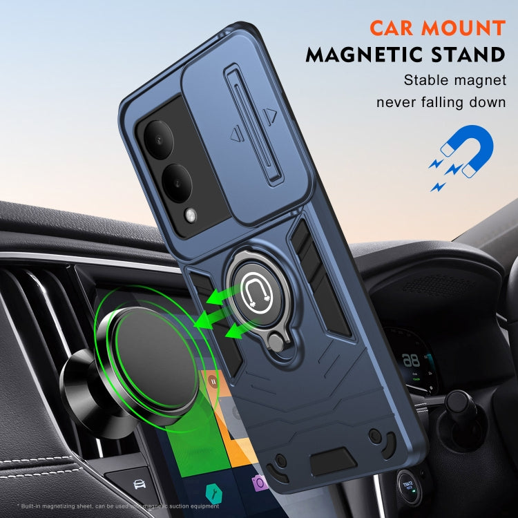 For vivo Y36 5G / 4G Camshield Ring Holder Phone Case