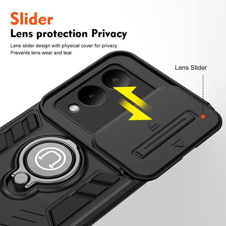 For vivo Y36 5G / 4G Camshield Ring Holder Phone Case