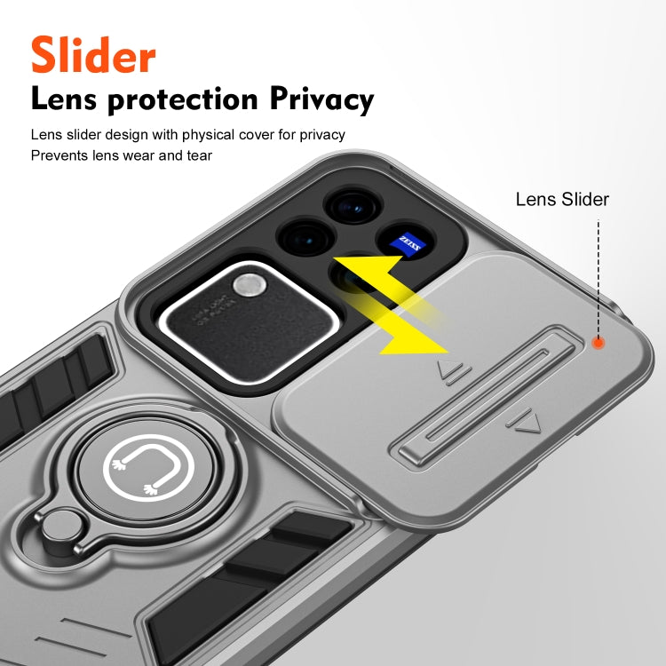 For vivo V30 / V30 Pro Camshield Ring Holder Phone Case