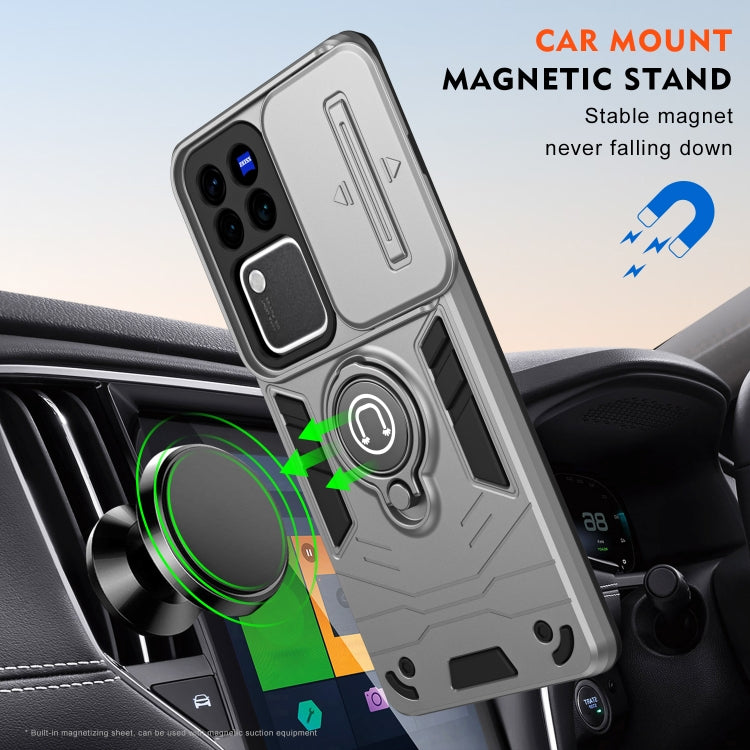 For vivo V30 / V30 Pro Camshield Ring Holder Phone Case