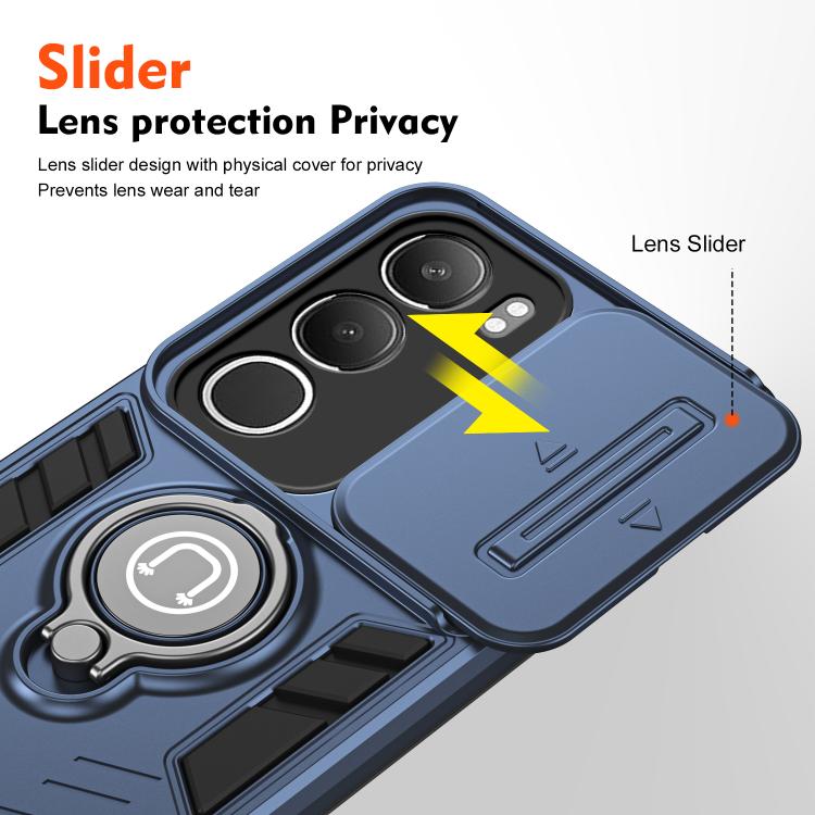 For vivo Y19s 4G Camshield Ring Holder Phone Case