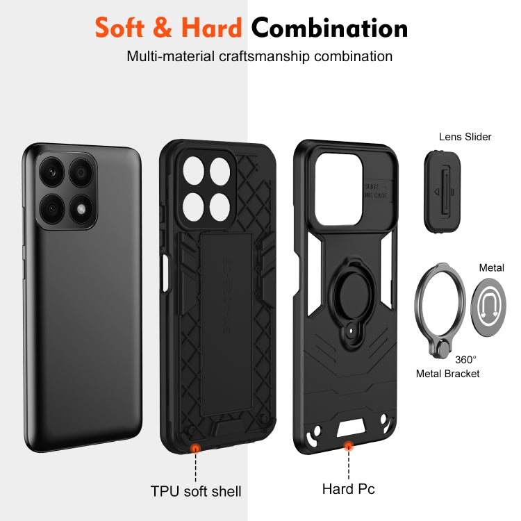 For Honor X8b Camshield Ring Holder Phone Case