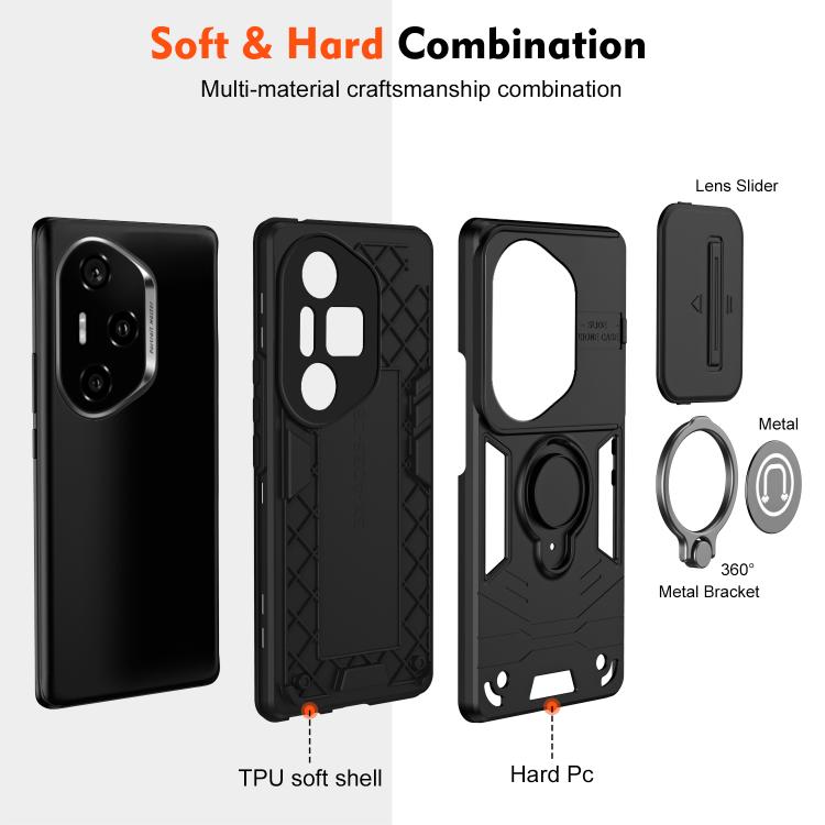 For Honor 300 Pro Camshield Ring Holder Phone Case