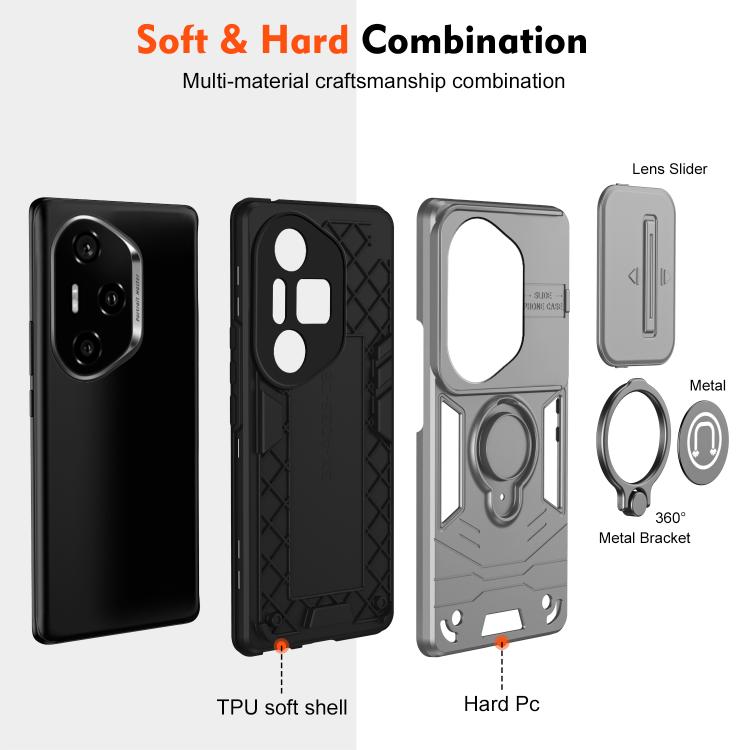 For Honor 300 Pro Camshield Ring Holder Phone Case