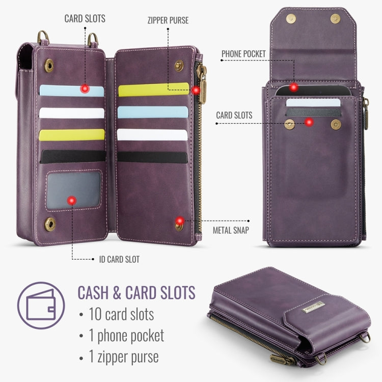 CaseMe Me40 Vertical Multifunctional Shoulder Crossbody Phone Bag
