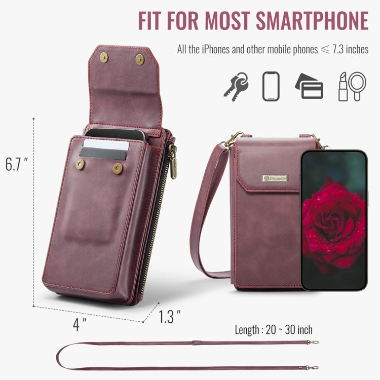 CaseMe Me40 Vertical Multifunctional Shoulder Crossbody Phone Bag