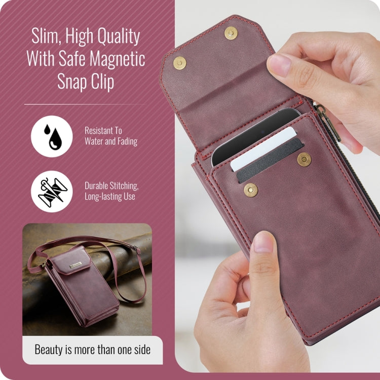 CaseMe Me40 Vertical Multifunctional Shoulder Crossbody Phone Bag