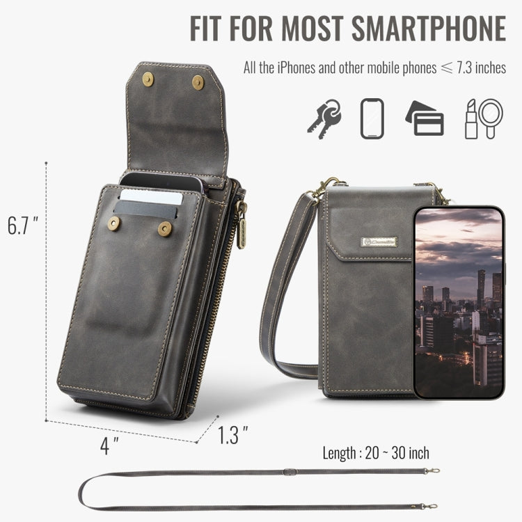 CaseMe Me40 Vertical Multifunctional Shoulder Crossbody Phone Bag