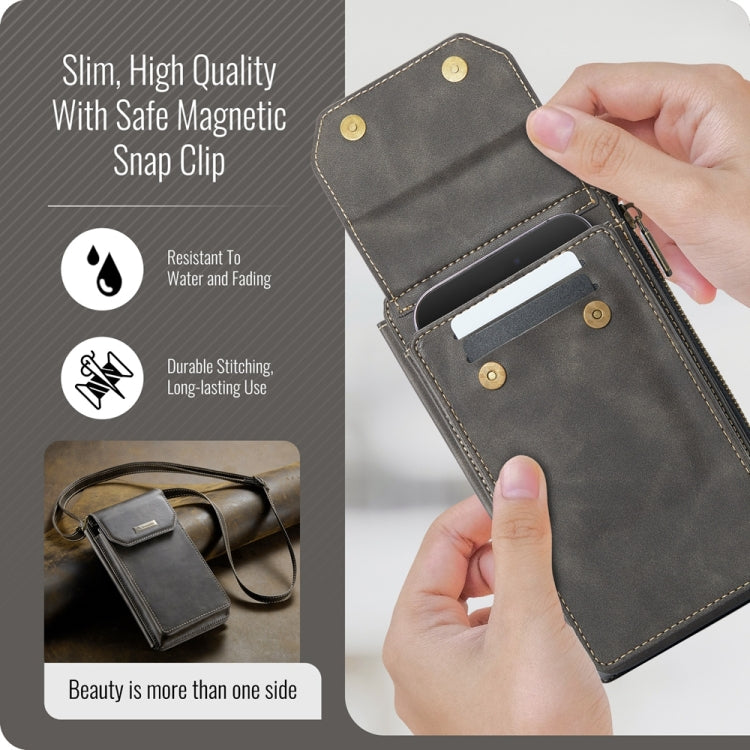 CaseMe Me40 Vertical Multifunctional Shoulder Crossbody Phone Bag
