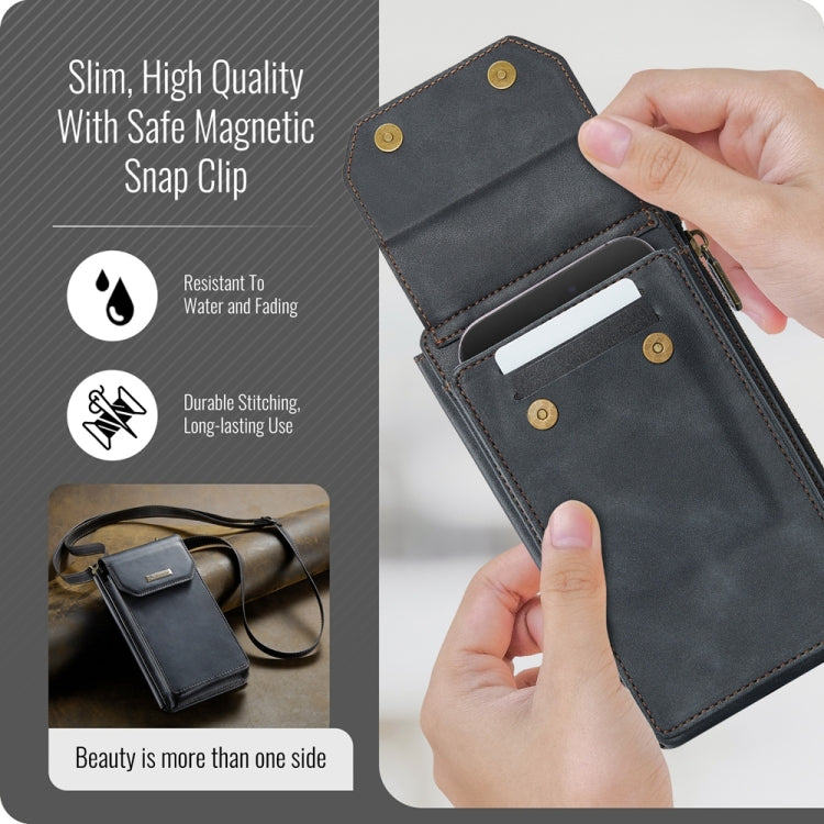 CaseMe Me40 Vertical Multifunctional Shoulder Crossbody Phone Bag
