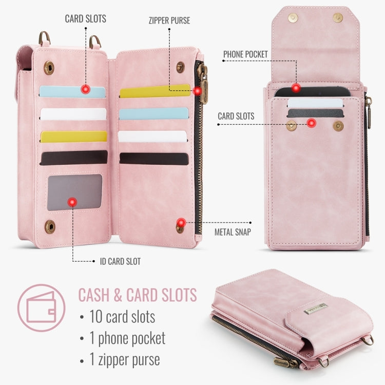 CaseMe Me40 Vertical Multifunctional Shoulder Crossbody Phone Bag