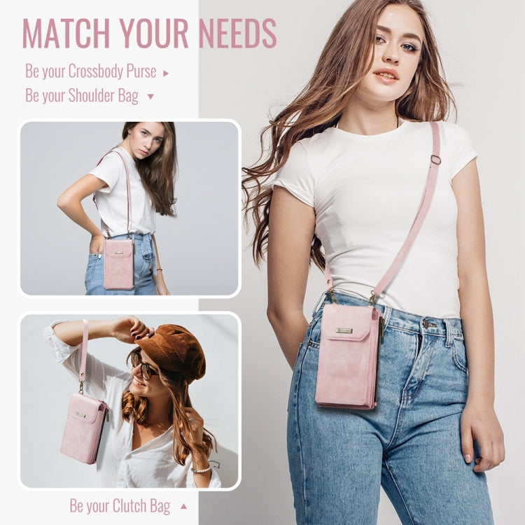 CaseMe Me40 Vertical Multifunctional Shoulder Crossbody Phone Bag