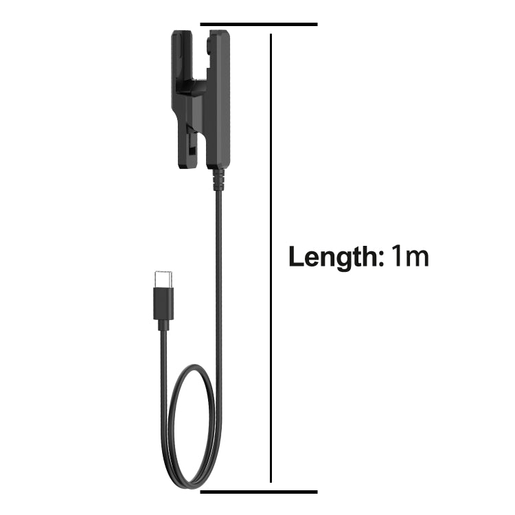 For Casio G-SHOCK / DW-H5600 Smart Sport Watch Charger Charging Clip, Port:USB-A Port - Black