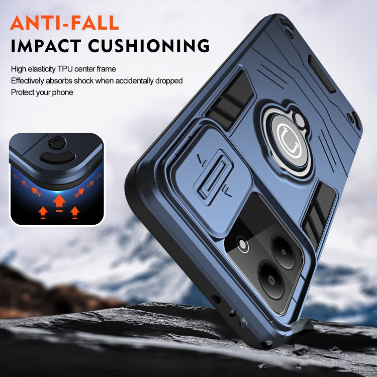 For ZTE Blade A54 Camshield Ring Holder Phone Case