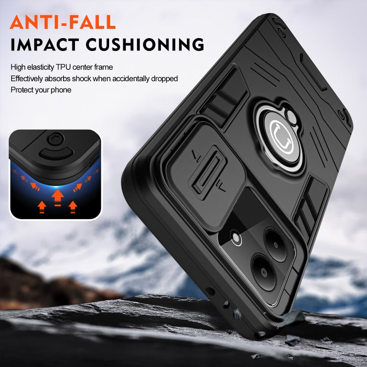 For ZTE Blade A54 Camshield Ring Holder Phone Case