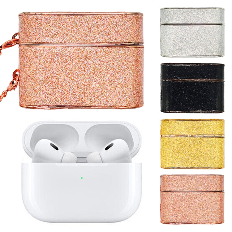 For AirPods Pro Cylindrical Glitter Leather Texture Bluetooth Earphone Protective Case