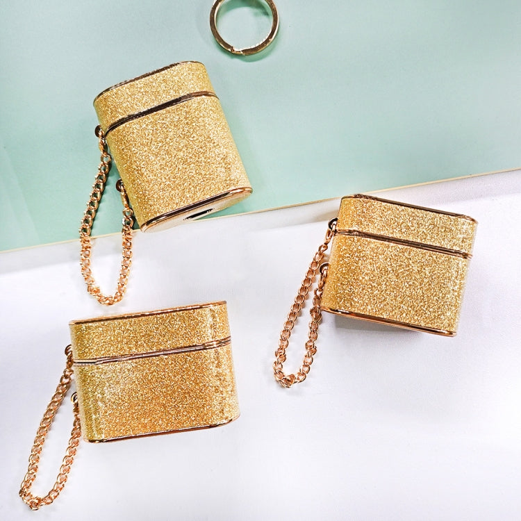 For AirPods Pro Cylindrical Glitter Leather Texture Bluetooth Earphone Protective Case