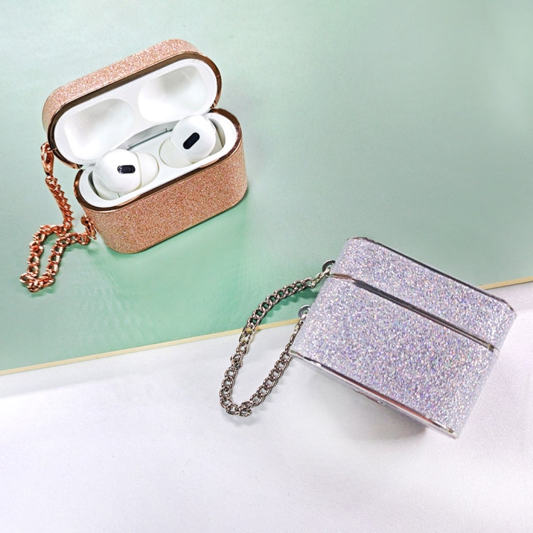 For AirPods Pro Cylindrical Glitter Leather Texture Bluetooth Earphone Protective Case