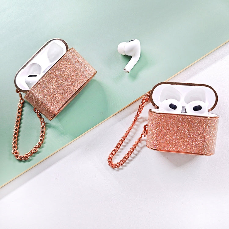 For AirPods Pro Cylindrical Glitter Leather Texture Bluetooth Earphone Protective Case