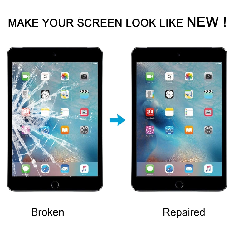 For iPad mini 4 Front Screen Outer Glass Lens with OCA Optically Clear Adhesive