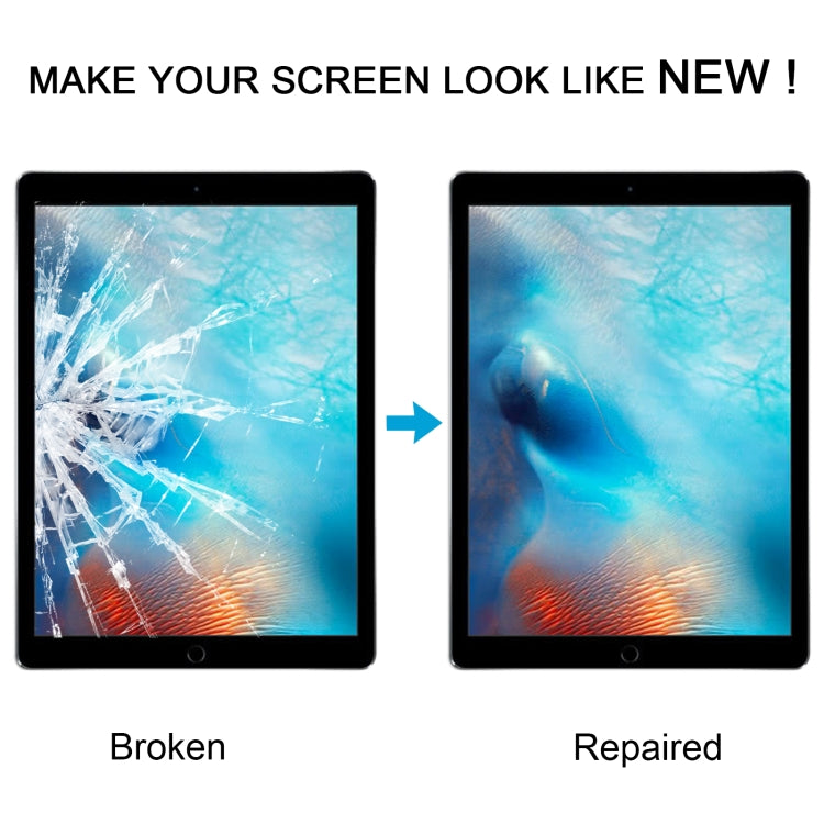 For iPad Pro 12.9 2015 Front Screen Outer Glass Lens with OCA Optically Clear Adhesive