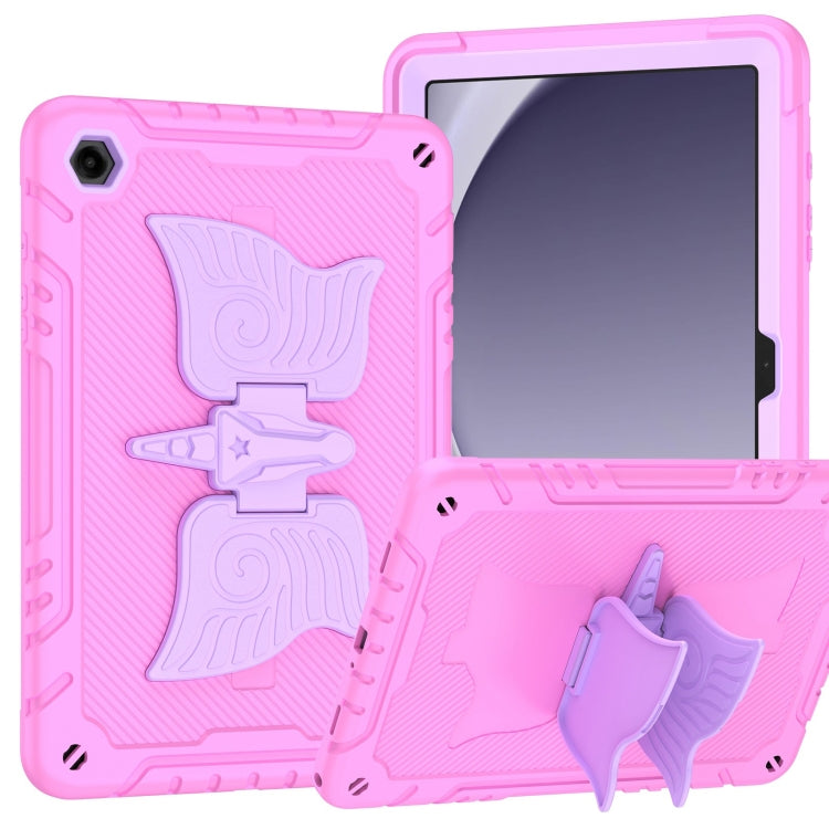 For Samsung Galaxy A9+ Kickstand PC Hybrid Silicone Tablet Case
