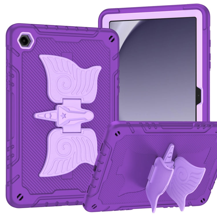 For Samsung Galaxy A9+ Kickstand PC Hybrid Silicone Tablet Case