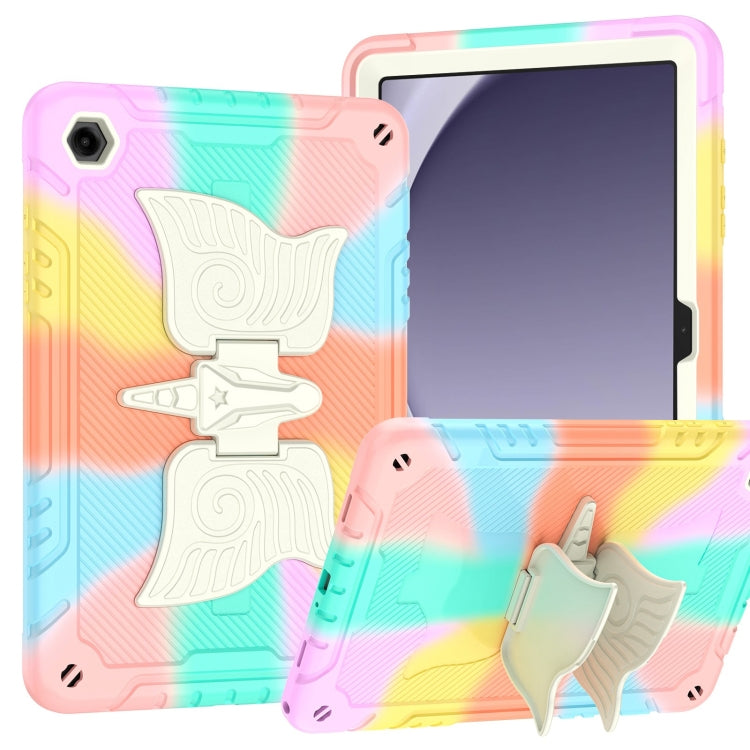 For Samsung Galaxy A9+ Kickstand PC Hybrid Silicone Tablet Case