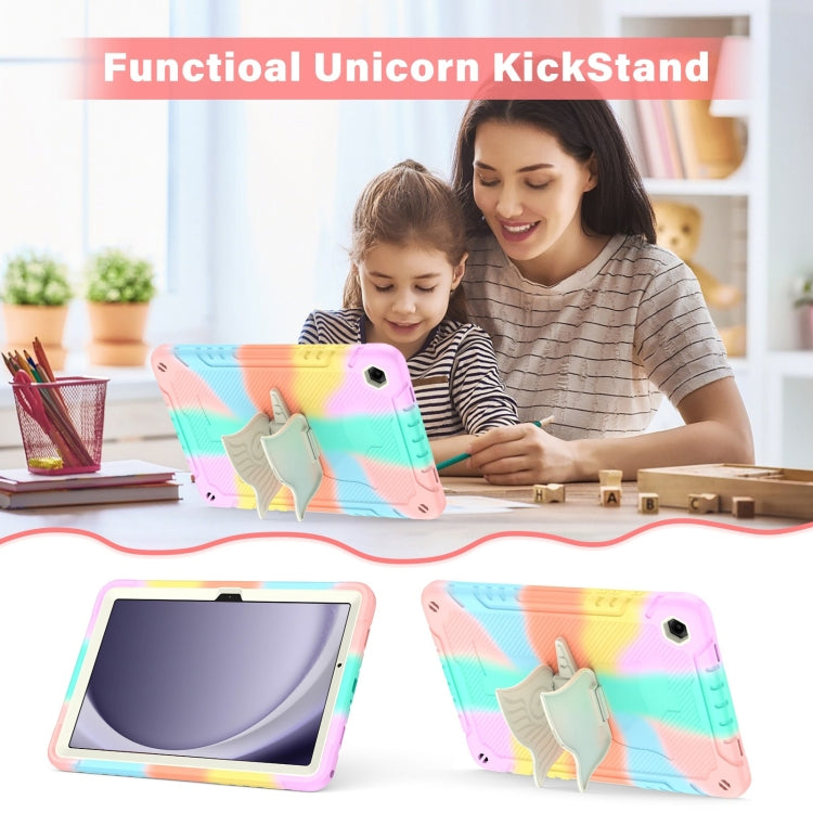 For Samsung Galaxy A9+ Kickstand PC Hybrid Silicone Tablet Case