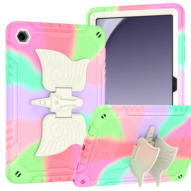 For Samsung Galaxy A9+ Kickstand PC Hybrid Silicone Tablet Case