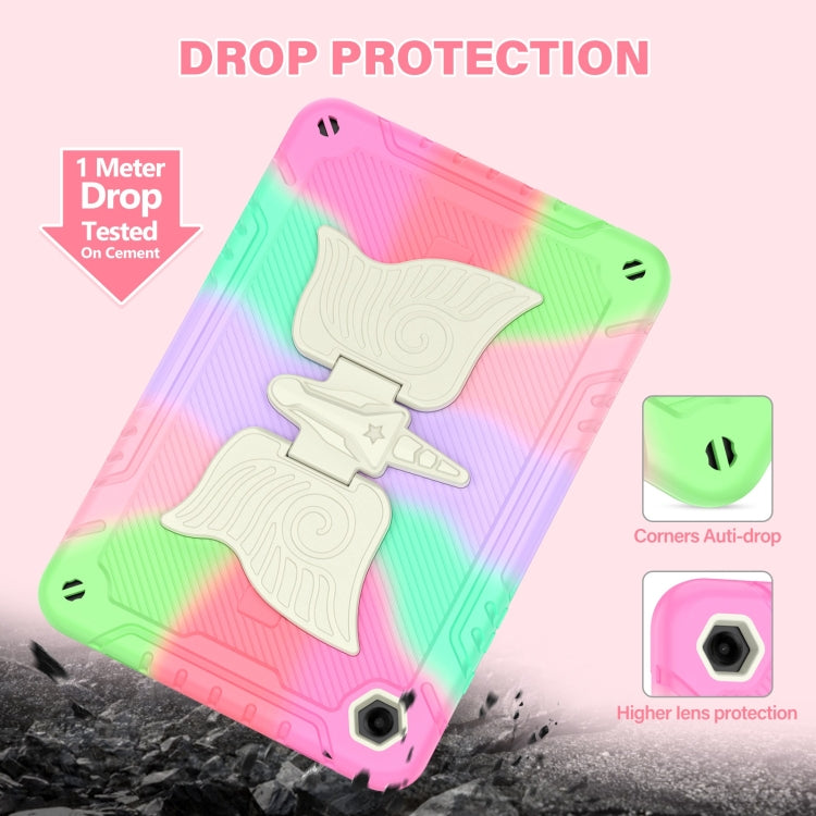 For Samsung Galaxy A9+ Kickstand PC Hybrid Silicone Tablet Case