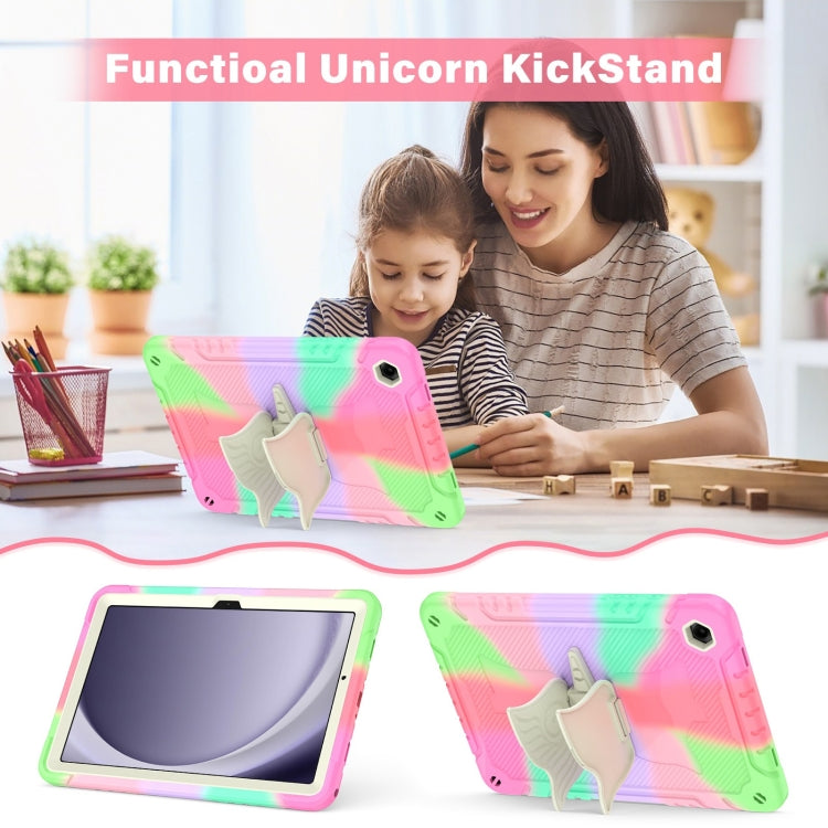 For Samsung Galaxy A9+ Kickstand PC Hybrid Silicone Tablet Case