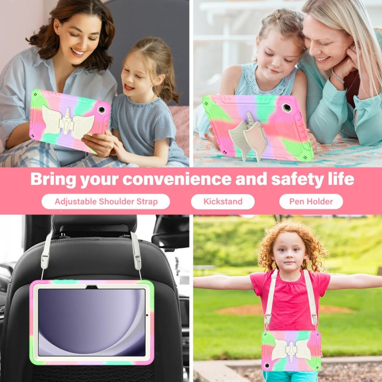 For Samsung Galaxy A9+ Kickstand PC Hybrid Silicone Tablet Case