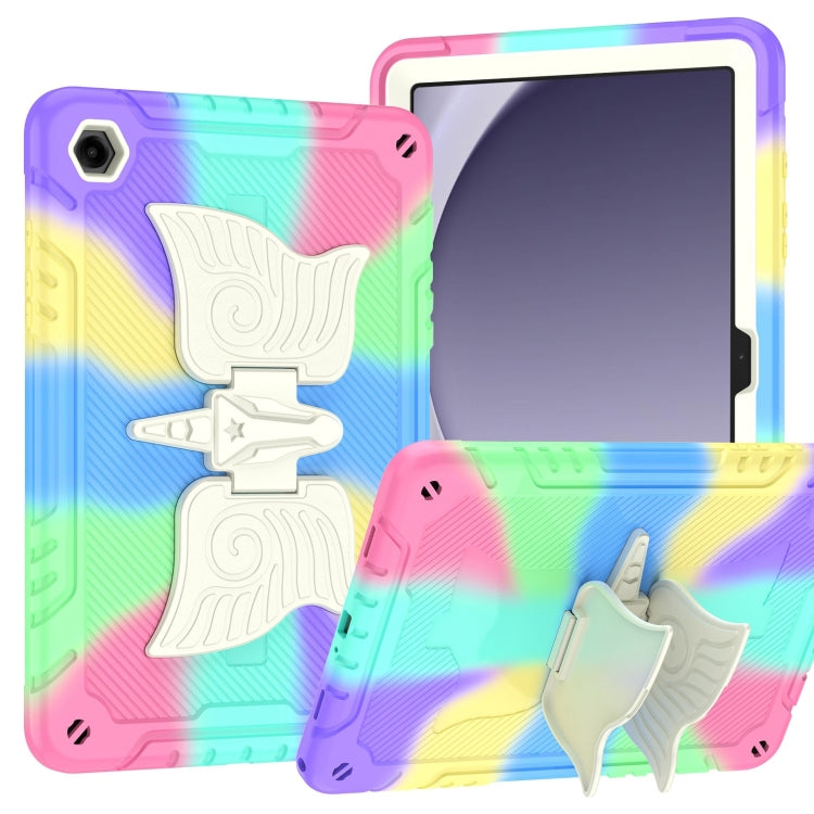 For Samsung Galaxy A9+ Kickstand PC Hybrid Silicone Tablet Case