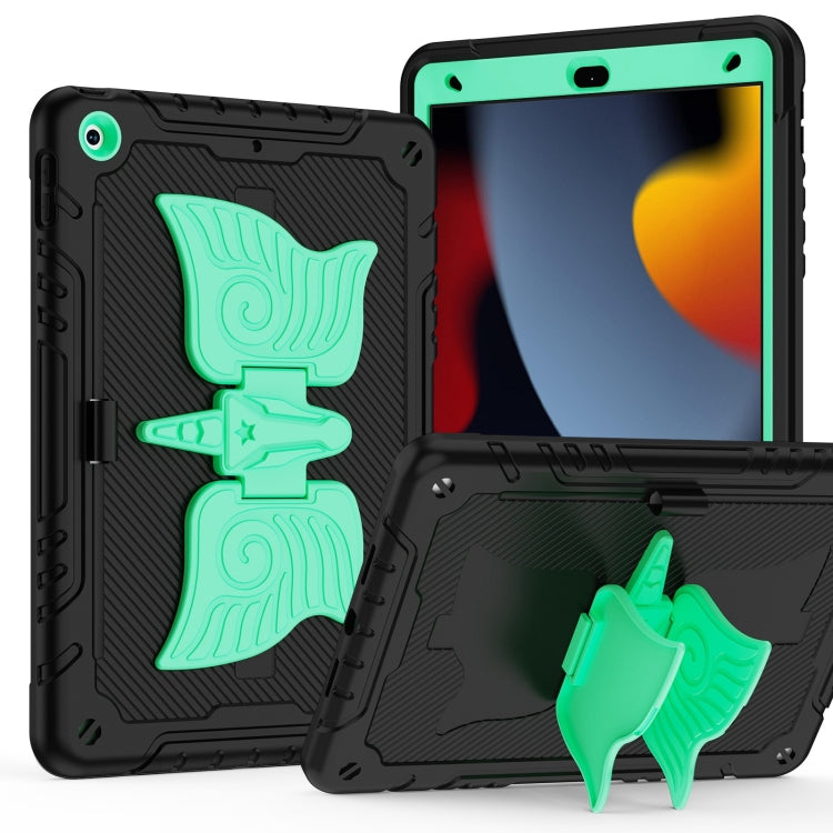 For iPad 10.2 2021/2020/2019 Kickstand PC Hybrid Silicone Tablet Case