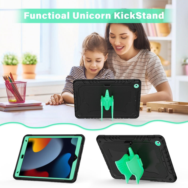 For iPad 10.2 2021/2020/2019 Kickstand PC Hybrid Silicone Tablet Case