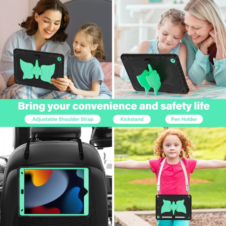 For iPad 10.2 2021/2020/2019 Kickstand PC Hybrid Silicone Tablet Case