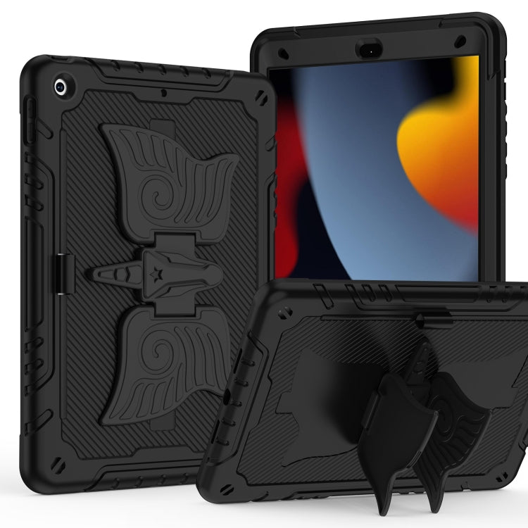 For iPad 10.2 2021/2020/2019 Kickstand PC Hybrid Silicone Tablet Case