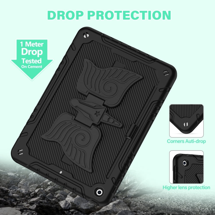 For iPad 10.2 2021/2020/2019 Kickstand PC Hybrid Silicone Tablet Case