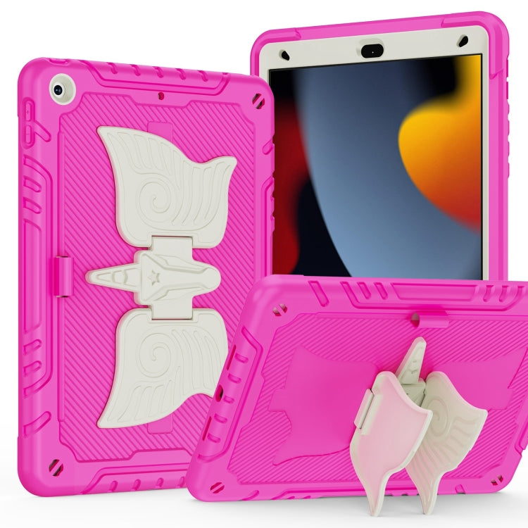For iPad 10.2 2021/2020/2019 Kickstand PC Hybrid Silicone Tablet Case