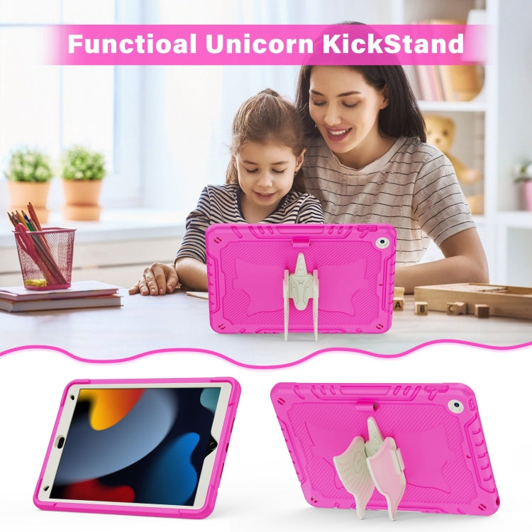 For iPad 10.2 2021/2020/2019 Kickstand PC Hybrid Silicone Tablet Case