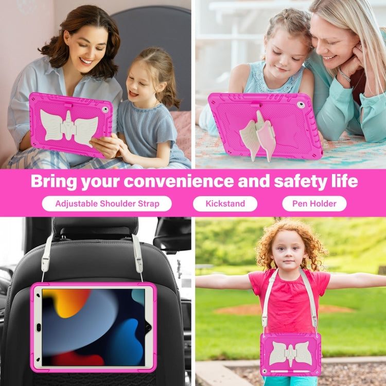 For iPad 10.2 2021/2020/2019 Kickstand PC Hybrid Silicone Tablet Case