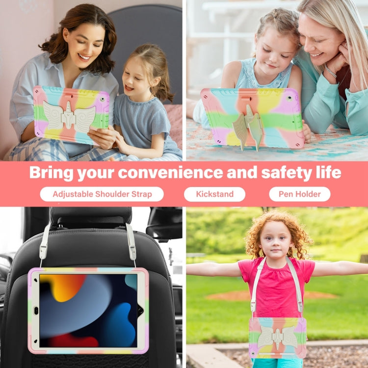 For iPad 10.2 2021/2020/2019 Kickstand PC Hybrid Silicone Tablet Case
