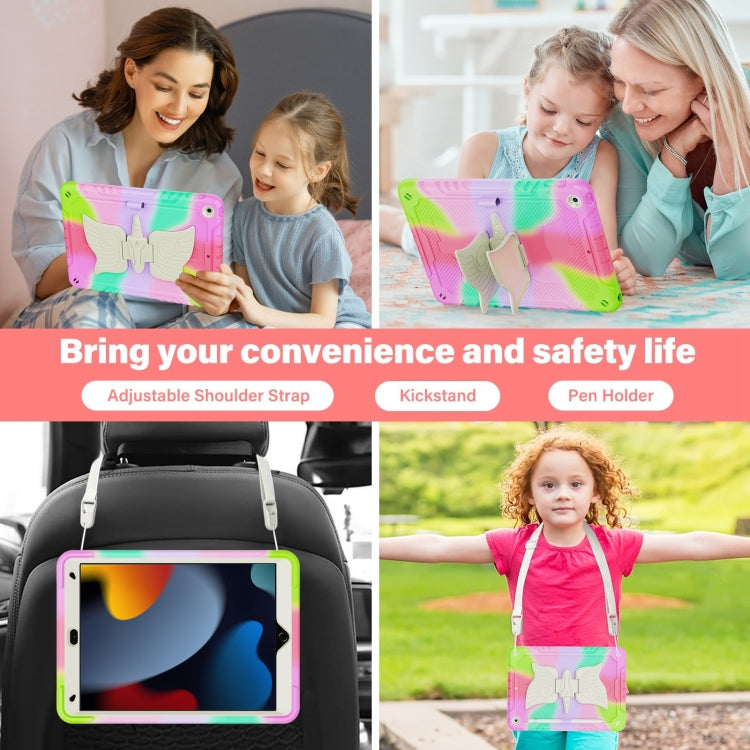 For iPad 10.2 2021/2020/2019 Kickstand PC Hybrid Silicone Tablet Case