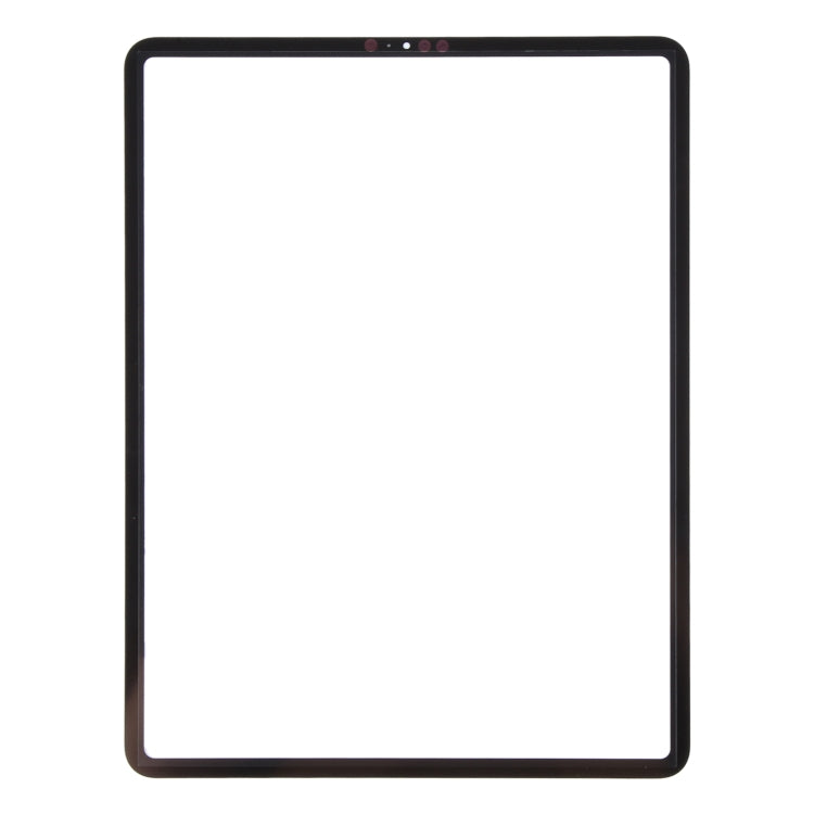 For iPad Pro 12.9 2018 2020 Front Screen Outer Glass Lens with OCA Optically Clear Adhesive - Black