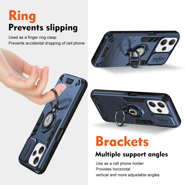For Xiaomi Redmi 12 Camshield Ring Holder Phone Case