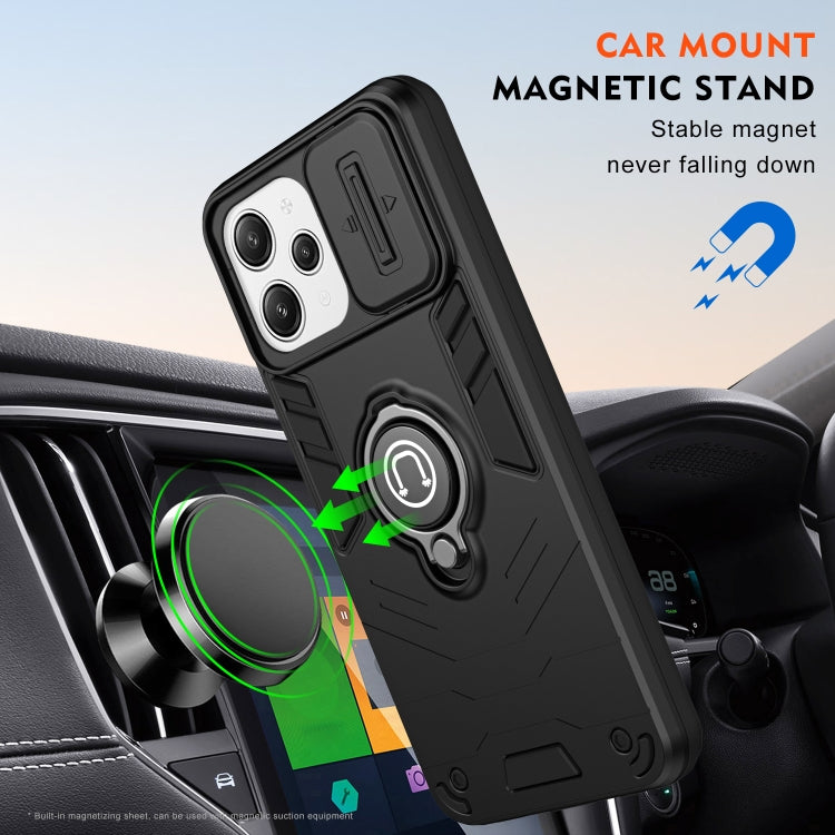 For Xiaomi Redmi 12 Camshield Ring Holder Phone Case