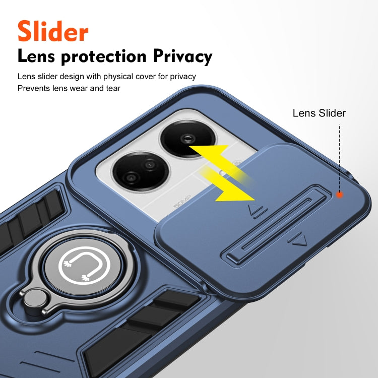 For Xiaomi Redmi 13C 5G / 4G Camshield Ring Holder Phone Case