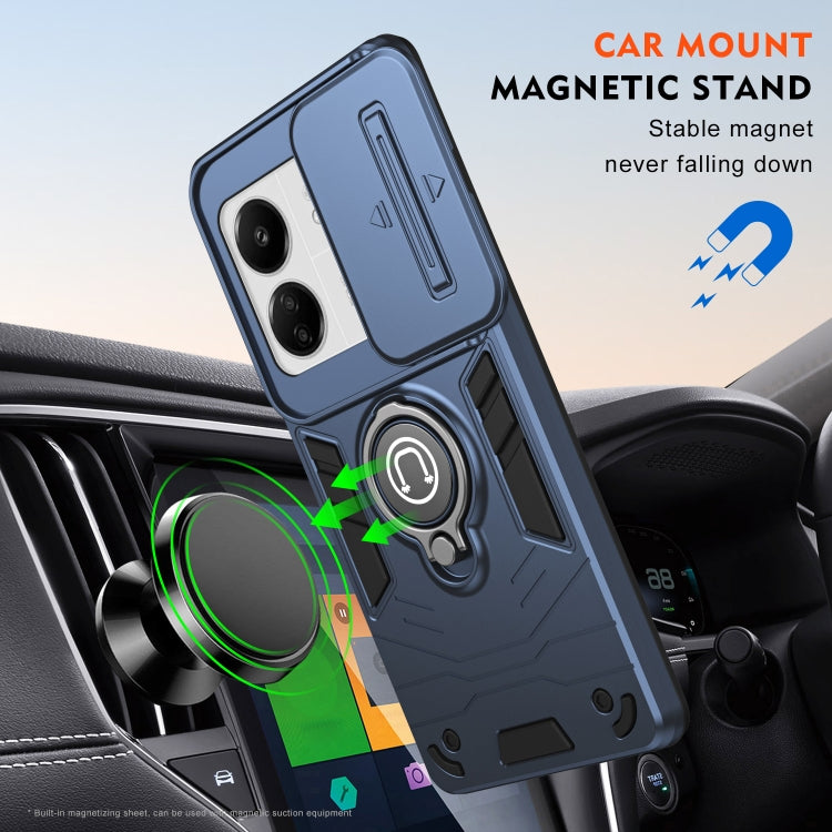 For Xiaomi Redmi 13C 5G / 4G Camshield Ring Holder Phone Case