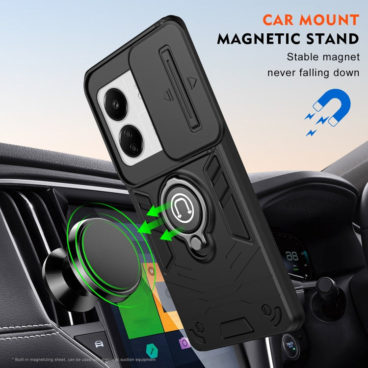 For Xiaomi Redmi 13C 5G / 4G Camshield Ring Holder Phone Case